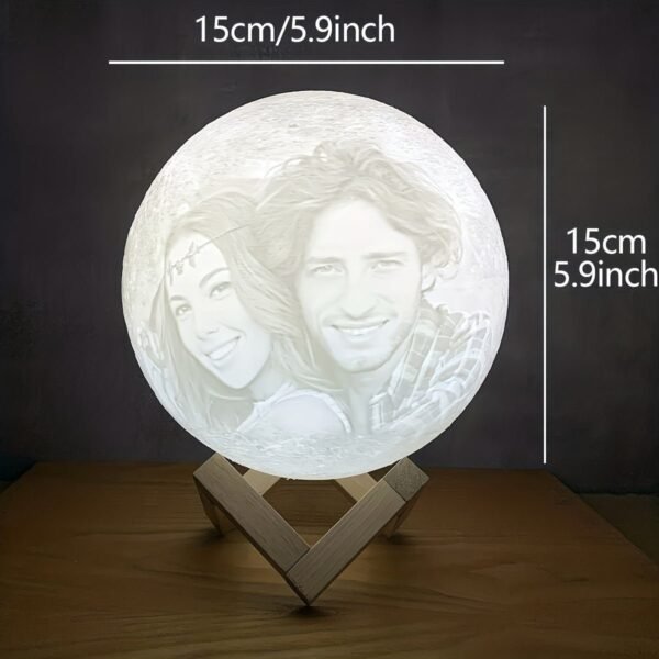 Customized Photo Lamp, Customized Photo Gift, 3D Print Your Photos, Birthday Gift, Anniversary Gift, Valentine's Day Gift, Mother's Day Gift, Father's Day Gift, Christmas Gift, USB Desk Lamp, Bedside Night Light, Bedroom Lamp, Rechargeable Night Light, Mo