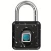 Fingerprint Smart Padlock Lock, Biometric Metal Keyless Thumbprint Lock, Waterproof, USB Rechargeable, For Gym Locker, School Locker, Luggage, Backpack, Suitcase - P04