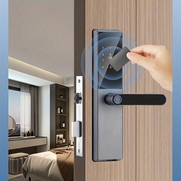 WAFU TT Lock Fingerprint Smart Door Lock Biometric Digital Electric Hotel Door Lock For Home Hotel Office