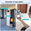 1Pc 8MP 4K WiFi Security Camera, 2 Lens 4MP Total 8MP 2.4ghz Wireless IP Camera, Video Surveillance For Home Security CCTV Monitor, AI Human Tracking, Color Night Vision, Two Way Audio, Motion Alert, Pan Tilt Rotation Onvif Function, Prevent Rainwater Dam