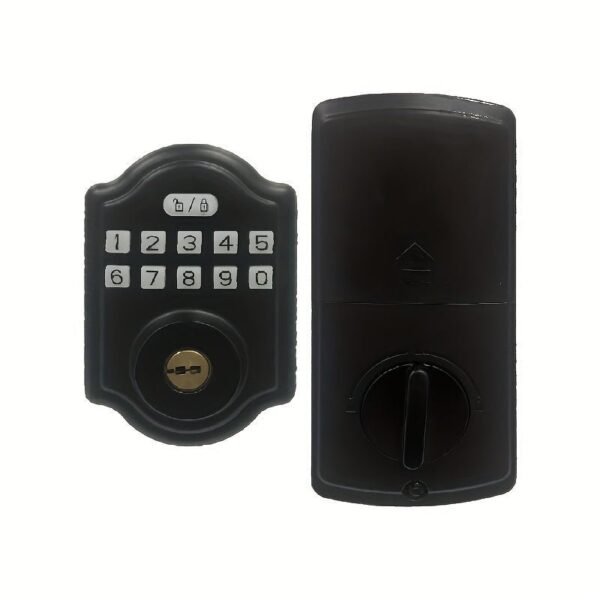 10-Button Keypad, Transitional Electronic Door Lock, Featuring Convenient Keyless Entry, User Codes And Auto Locking