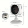 2MP Wireless Wifi Security Camera, 2.4G Wifi Home Monitor Camera for Home/Baby/Pet Monitoring
