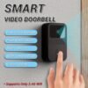 1 set, smart wifi video doorbell 480P camera pixel, APP supported, two way intercom, video calling, free cloud storage, global server push notification