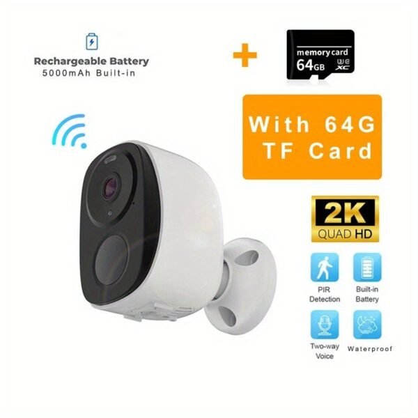 Security Cameras Wireless Outdoor, 2K 3MP Battery Powered WiFi Security Camera with Spotlight & Siren Alarm, 2-Way Audio, Color Night Vision, AI&PIR Motion Detection, AI Detection for Home Security, Works with Alexa, 2-Way Talk, Waterproof, Cloud/SD Stora