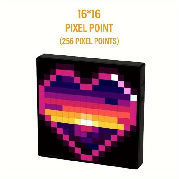LED Pixel Display, Programmable LED Screen, App Control Customizable DIY Text Pattern Animation, Wall Mounted Or Desktop Use, Ideal For Home Decor, Art Creation, Game Room, Bars, Car Windshields, Commercials, Hotels, Christmas Gifts