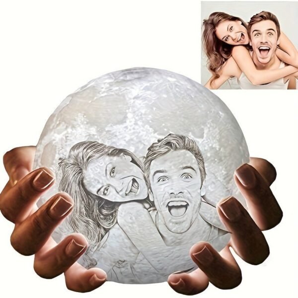 Customized Photo Lamp, Customized Photo Gift, 3D Print Your Photos, Birthday Gift, Anniversary Gift, Valentine's Day Gift, Mother's Day Gift, Father's Day Gift, Christmas Gift, USB Desk Lamp, Bedside Night Light, Bedroom Lamp, Rechargeable Night Light, Mo