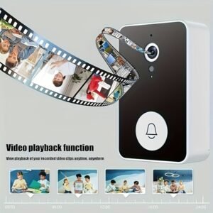 Smart Doorbell, Smart Wireless Remote Video Doorbell Intelligent Visual Doorbell, Home HD Night Vision Wi-Fi Security Door Doorbell.