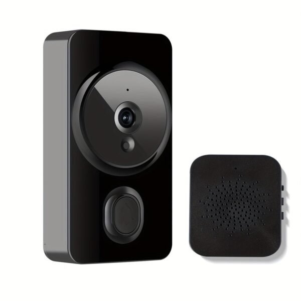 New Smart Video Doorbell, APP Control Phone Reminder Two-way Intercom, 2.4G Wireless Wifi For Home And Commercial Use, Night Vision With Cloud Storage Function Camera, No Hole Installation (AAA Battery Power, Shipped Without Battery)