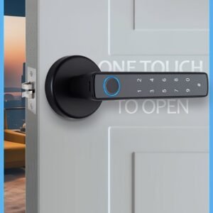 Fingerprint Password Mobile Phone App Smart Lock Digital Electronic Room Door Handle Lock