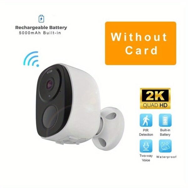 Security Cameras Wireless Outdoor, 2K 3MP Battery Powered WiFi Security Camera with Spotlight & Siren Alarm, 2-Way Audio, Color Night Vision, AI&PIR Motion Detection, AI Detection for Home Security, Works with Alexa, 2-Way Talk, Waterproof, Cloud/SD Stora