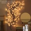 1pc USB/96LEDS/72LEDS, Branch Light, White Birch Tree Light, Rattan Tree Christmas Decorative Light, Small Night Light, Indoor Warm Atmosphere Decorative Light For Garden Decor Home Decor Living Room, For Camping, Party, festival, Perfect Gift For Birthda