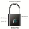Smart Fingerprint Padlock USB Rechargeable Door Lock Biometric Thumbprint Door Padlocks Zinc Alloy Smart Life Unlock