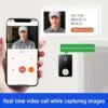 Smart Doorbell, Smart Wireless Remote Video Doorbell Intelligent Visual Doorbell, Home HD Night Vision Wi-Fi Security Door Doorbell.