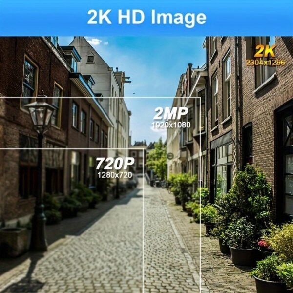 Outdoor Wireless Security Camera, 2K 3mp Video Resolution, Battery Powered CCTV Camera For Home Security, Cloud/SD (up To 256G), Works With Amazon Alexa, No Monthly Fee, AI Motion Detection, Spotlight, Color Night Vision, 2-Way Audio