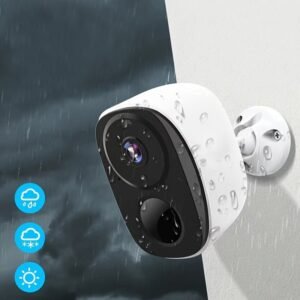Security Cameras Wireless Outdoor, 2K 3MP Battery Powered WiFi Security Camera with Spotlight & Siren Alarm, 2-Way Audio, Color Night Vision, AI&PIR Motion Detection, AI Detection for Home Security, Works with Alexa, 2-Way Talk, Waterproof, Cloud/SD Stora
