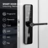 Home Electronic Digital Biometric Fingerprint Door Lock Keyless Entry Door Lock with App and Keypad, Smart Door Lock, Front Door Locks