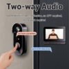 1 Set, Waterproof True Wireless Video Doorbell, 480P Camera Pixel, With 4.3 Inch Screen Real Time Indoor Monitor, No App Required, No Network Required, Friendly Using For Elders, Support SD Card Slot Saving Images & Videos, Local Storage
