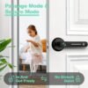 GeekTale Fingerprint Door Lock, Smart Door Lock With App, Smart Door Handle Fingerprint Door Knob Door Levers For Bedroom,