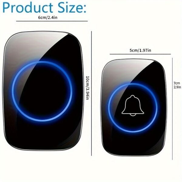 79b00edd0a69e3f9c123cadab828ab7a-1.jpg Wireless Doorbell Waterproof Outdoor Smart Home Door Bell Welcome Melodies Chime Kit LED Flash Security Alarm For House