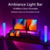 2pcs Smart LED Light Bars, RGB Night Light With Remote Control And APP Control, Music Sync Backlight For Gaming TV Bedroom Decoration, Desktop Lamp
