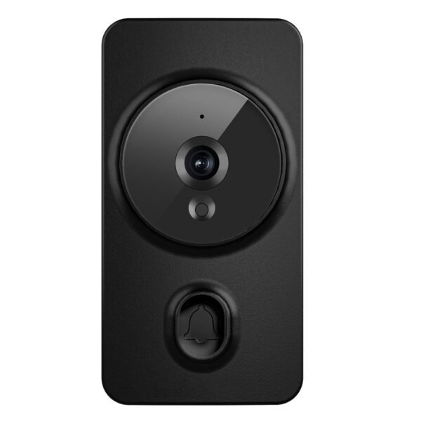 1pc Smart Wireless Doorbell, Smart 2.4G WIFI Video Doorbell, Tuya APP Smart System Control, Two-way Intercom, Night Vision Function, Video Conversation, Family Helper (delivered Without Battery)