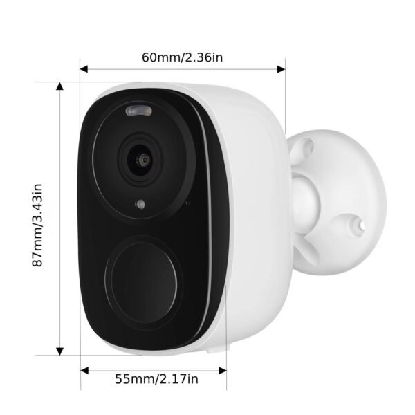 Security Cameras Outdoor Wireless, Battery Powered Wire-Free Spotlight Camera, 2K QHD Video, 2-Way Audio, AI Motion Detection, Color Night Vision, Cloud/SD (up To 256G), Compatible With Alexa
