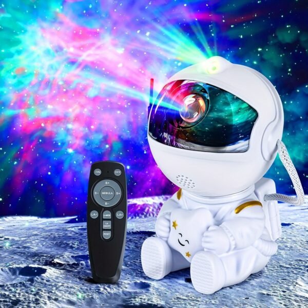 1pc Remote Control Timing LED Nebula Night Light With Star Projector And Guitar Night Light - Remote Control, 360 ° Rotation, Astronaut Nebula Projector, Bedroom Game Room Decoration