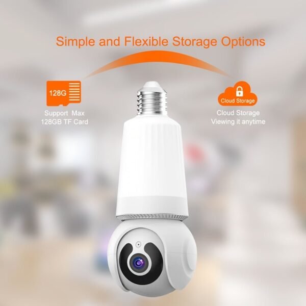 HD Lens Wireless Wi-Fi Smart Home Security Camera with Human Detection, Two Lenses, Motion Tracking, Color Night Vision, Instant Alerts, 355° Pan/Tilt Panoramic Surveillance and Two-Way Audio - 2.4 GHz Only