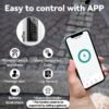 BULIST Smart Lock, Fingerprint Door Lock, Keyless Entry Door Lock, Touchscreen-Backlit Keypad Deadbolt - Tuya APP Full Control, Easy Installation and Programming - Black (Sales only in North America)