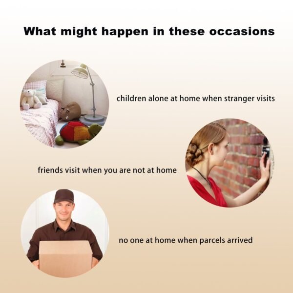 1pc Wireless Video Doorbell With Camera, Wide Angle Intelligent Visual Camera, WiFi Security Door Doorbell, 2-Way Audio HD Night Vision Only Support 2.4G Wifi Camera Build In Battery