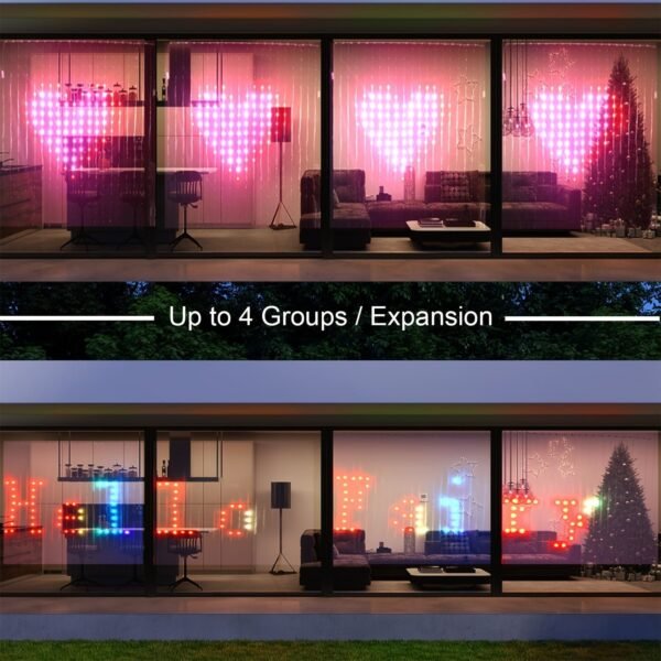 Smart Curtain Lights: Music-Sync Color Changing Lights for Home, Garden, Party & Wedding Decor - Perfect Gift for Any Occasion!