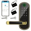 a65b57f807bd121e25e5dfc527ea8638.jpg Smart 5 In 1 Door Lock With Handle Biometric Technology Storage Memory Function