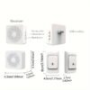 1pc Smart Home, USB Wireless Doorbell, Waterproof, 38 Kinds Of Chime Switching Smart Doorbell, Outdoor Electronic Doorbell, 5905.51 Inches Long Distance Remote Control Doorbell, Jingle Doorbell Wireless Call Doorbell For The Elderly