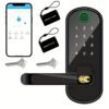 afe2fe4a52fa6c65d8bd21b3b6dff9dc.jpg Smart 5 In 1 Door Lock With Handle Biometric Technology Storage Memory Function