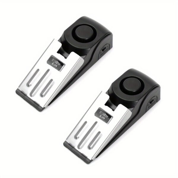 120dB Intruder Alert: Door Stop Alarm - The Ultimate Security Wedge For Home, Traveling & Hotel