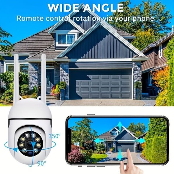 Camera and Color Night Vision Wireless 1080p HD Indoor/Outdoor Camera Bidirectional Audio Wireless Safety Camera Pan/Tilt/Zoom Wi Fi Smart Home Safety Camera and Pet Movement Tracking Color Night Vision Bidirectional Audio