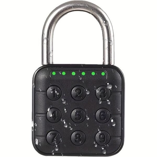 Combination Lock For Locker, 6 Digit Waterproof Smart Code Padlock For Outdoor Use, Combo Padlock For Gym Lockers, Storage Box, Cabinet