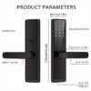 Smart Fingerprint Door Lock Keyless Entry Door Lock For Home Hotel Office Airbnb Wireless Digital Electric Door Lock