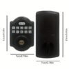 10-Button Keypad, Transitional Electronic Door Lock, Featuring Convenient Keyless Entry, User Codes And Auto Locking