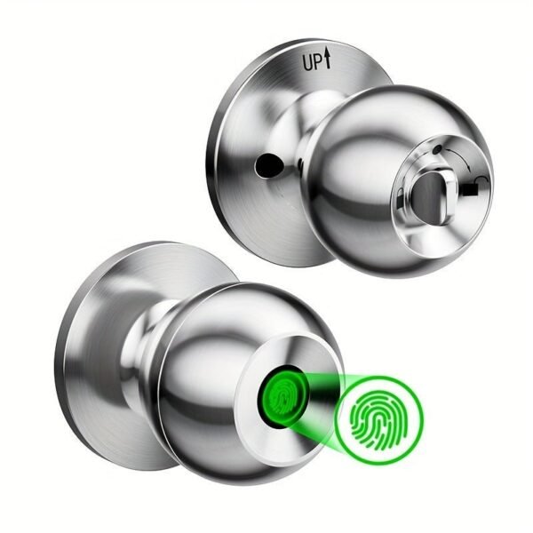 Smart Door Knob, Fingerprint Door Lock Smart Lock Biometric Door Lock Fingerprint Door Knob With App Control, Suitable For Bedroom, Cloakroom, Apartments Offices, Hotels - S10Y