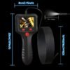 Industrial Endoscopic Camera Light, 1080P HD endoscopic camera, 5.5mm thin Snake camera 2.4 "screen, flexible semi-rigid cable sewers, drains, pipes, Industrial equipment inspection/repair/analysis