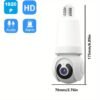 HD Lens Wireless Wi-Fi Smart Home Security Camera with Human Detection, Two Lenses, Motion Tracking, Color Night Vision, Instant Alerts, 355° Pan/Tilt Panoramic Surveillance and Two-Way Audio - 2.4 GHz Only