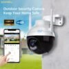 1pc Wireless Security WIFI Camera Indoor Outdoors, Mini 360° PTZ Panoramic IP Camera, Full HD 1080P Smart Home Camera, 2.4GHz,Baby, Pet MonitorTwo Way Audio, Waterproof Motion Detection Alarm Push,works With Phone Computer Ipad,Remote