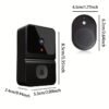 1pcs Smart Visual Doorbell, Wireless Wifi Household Low Power Consumption Long Standby, APP Remote Intercom, Free Rolling Cloud Storage (build In Battery)