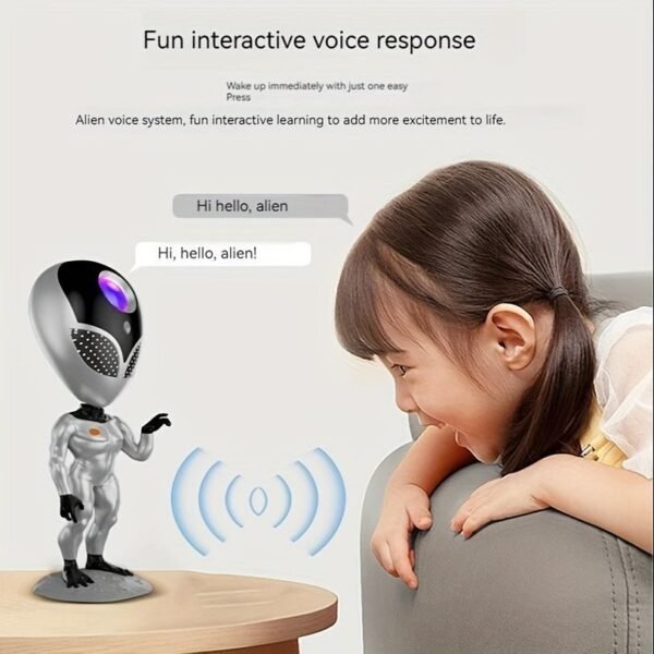 Alien Star Lamp Voice Interactive Star Projection Lamp Bedroom Ornament Gift Spaceman Full Of Stars Night Light