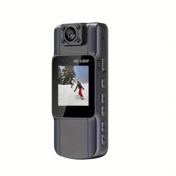 New 1080P HD Portable Law Enforcement Recorder With Screen, Multifunctional Mini Back Clip Chest Camera With Night Vision, Rotatable Lens, Suitable For Electric Vehicles/motorcycles, Property Security, Delivery Personnel, Office, Tourism, Entertainment An