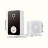 Smart Doorbell, Smart Wireless Remote Video Doorbell Intelligent Visual Doorbell, Home HD Night Vision Wi-Fi Security Door Doorbell.