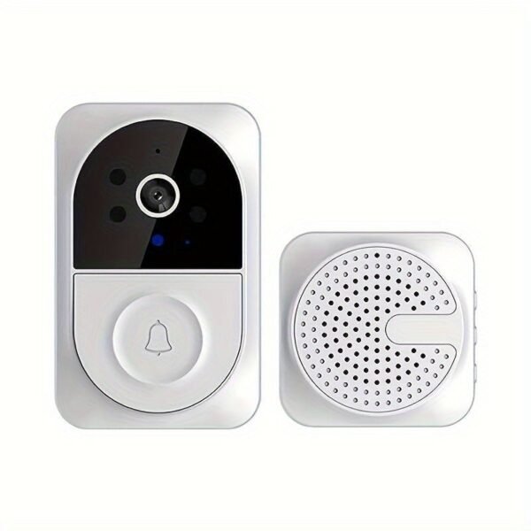 Smart Doorbell, Video Doorbell, Wireless Wi-Fi Smart Wide Angle Home Security Doorbell Camera, Adjustable Home Intercom with 2 Way Audio, IR Night Vision, Motion Detection, Cloud Storage.