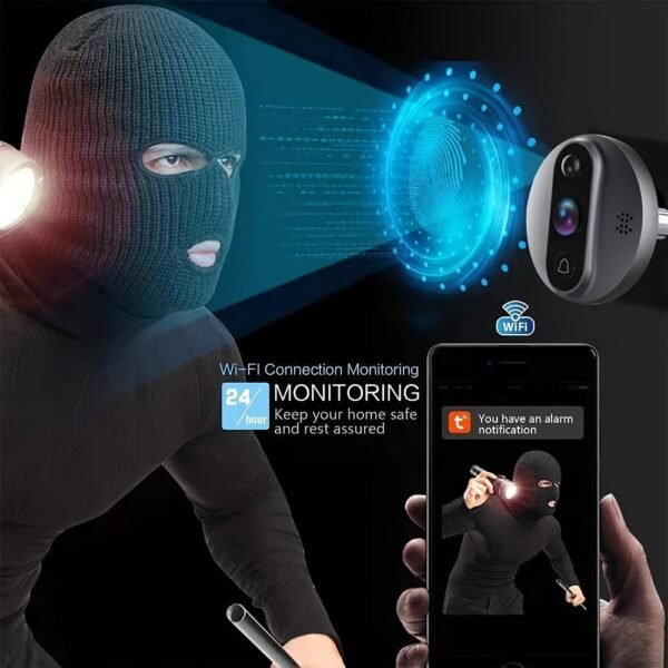 f3ce01a1-aa71-43aa-9b28-b0a6b1a3b7ef.jpg 1080P Tuya Smart Security-protection Peephole Video Doorbell Wireless Wifi Two-Way Audio Video Door Eye With Camera In The Private House