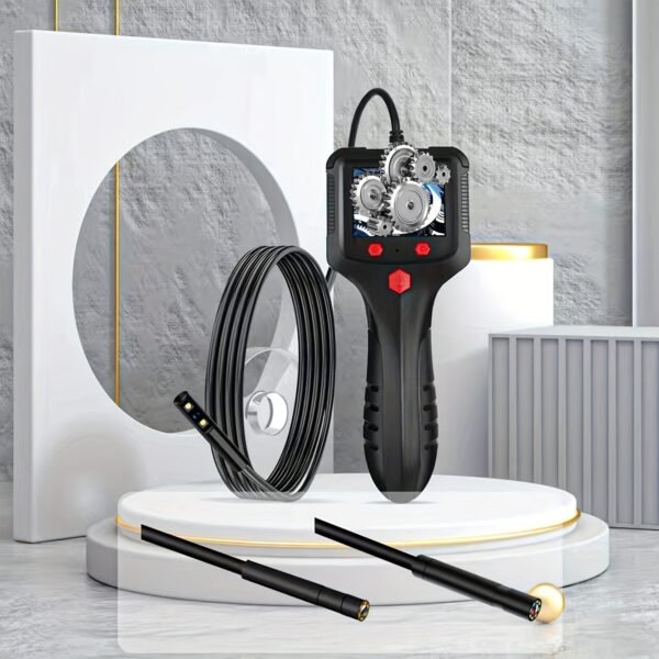 Industrial Endoscopic Camera Light, 1080P HD endoscopic camera, 5.5mm thin Snake camera 2.4 "screen, flexible semi-rigid cable sewers, drains, pipes, Industrial equipment inspection/repair/analysis